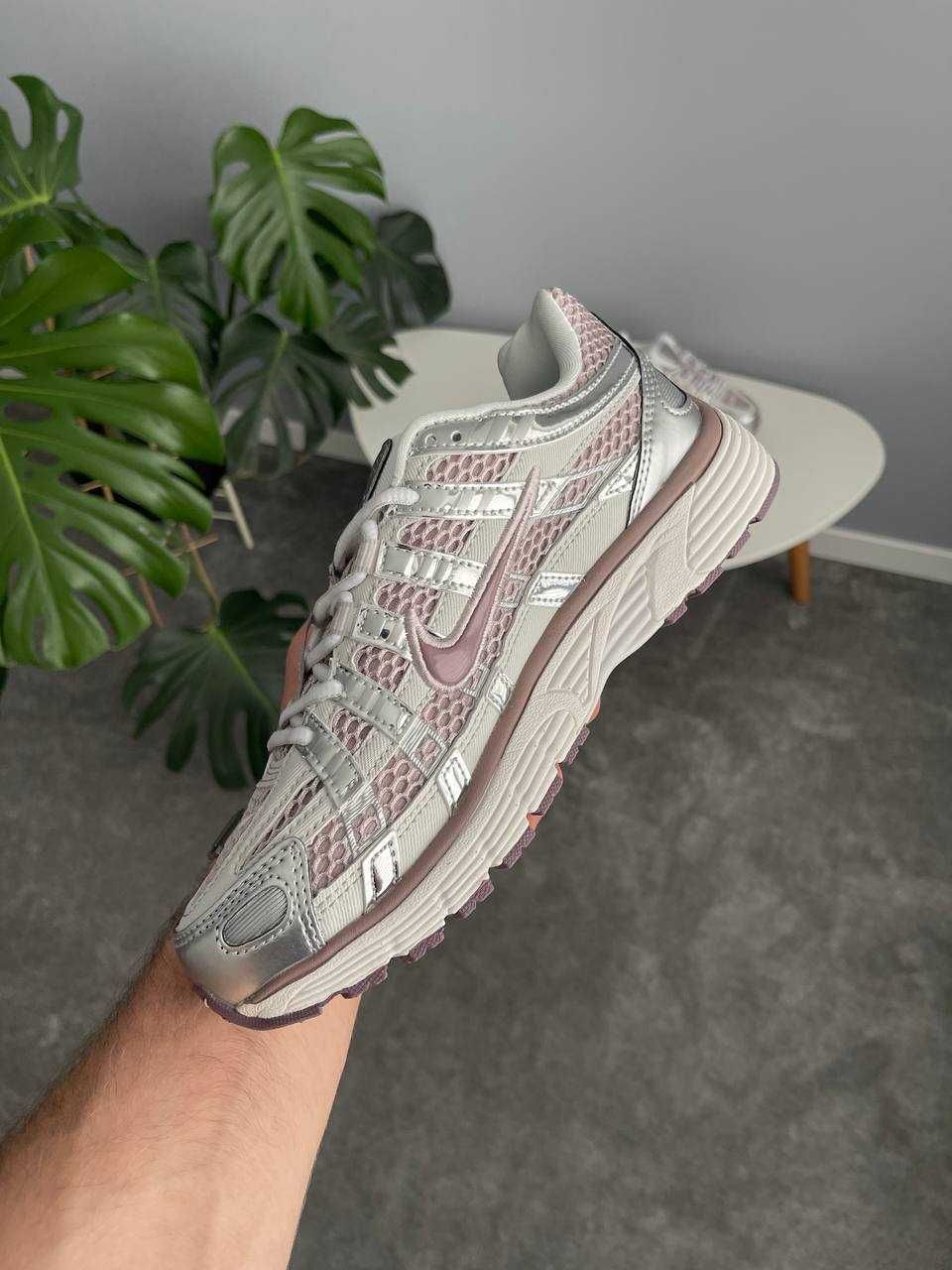 Жіночі кросівки Nike P-6000  (36-40) Найк сірі-фіолетові літні