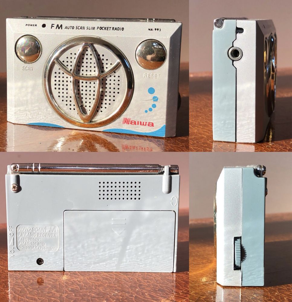 Stare kieszonowe radyjko Naiwa NA-993 FM Auto Tune Slim Pocket Radio !