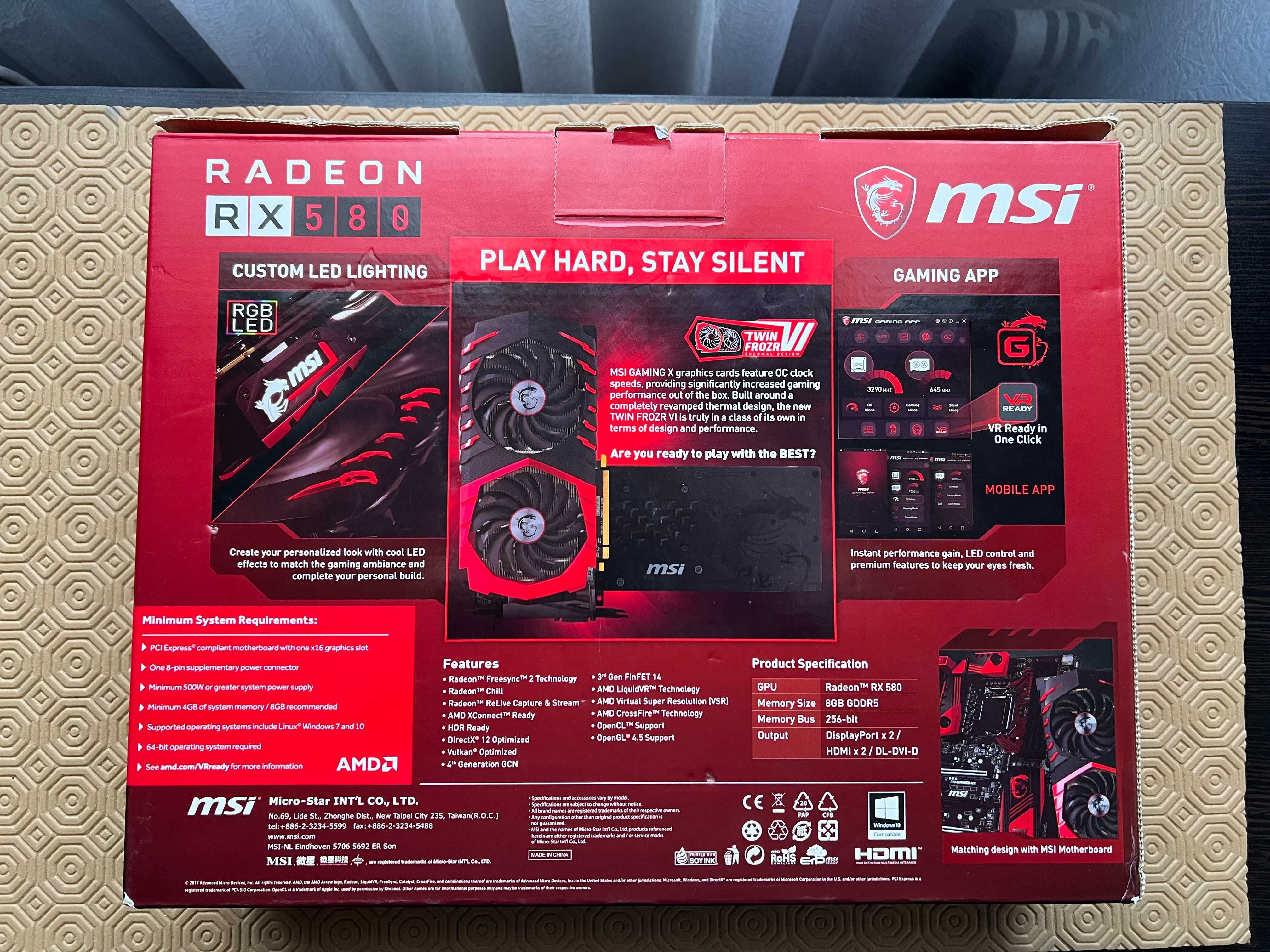 Gráfica MSI Gaming X 8Gb