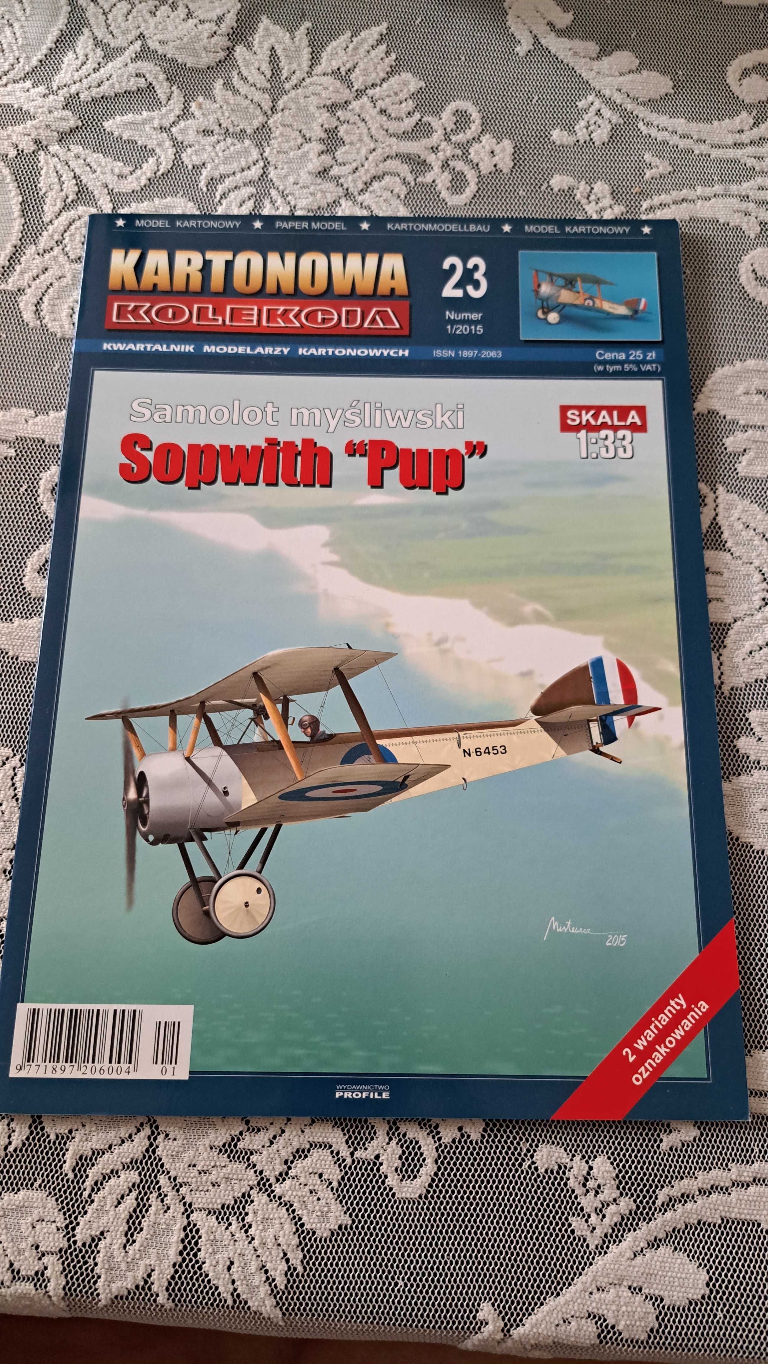 Model kartonowy sopwith pup