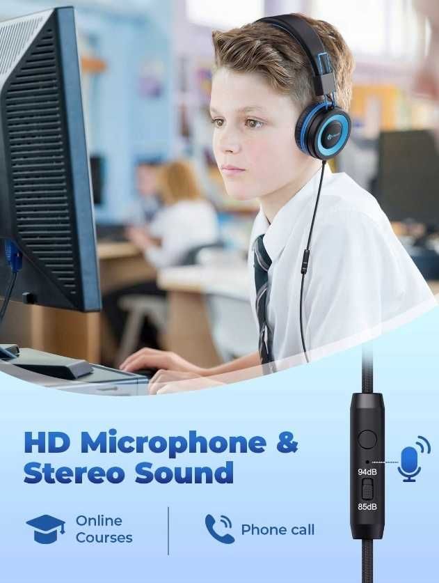 Słuchawki nauszne przewodowe iClever IC-HS14