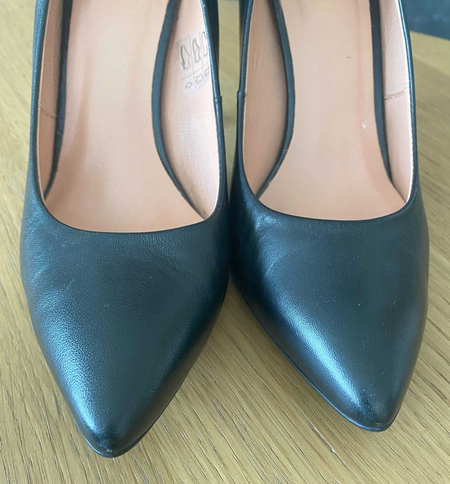 Eksbut GINA PIACCI czarny r.38 1/2 czarna szpilka , Zara , elegancka