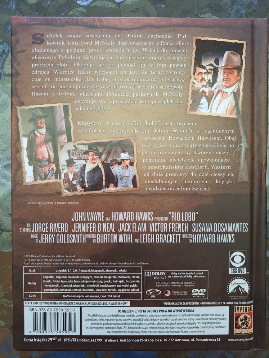 Wielka kolekcja westernów tom 20 Rio Lobo DVD