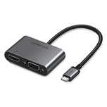 Adapter Ugreen CM162, 50505 USB-C - HDMI / VGA / USB-A 3.0 / USB-C PD