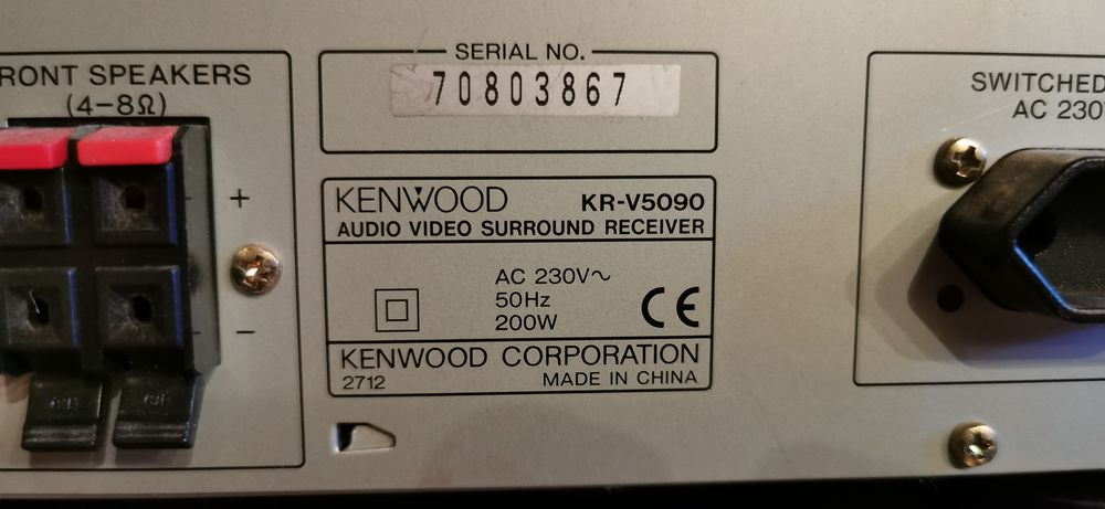 Kenwood kx-3080 kr-v5090 dp-r3090