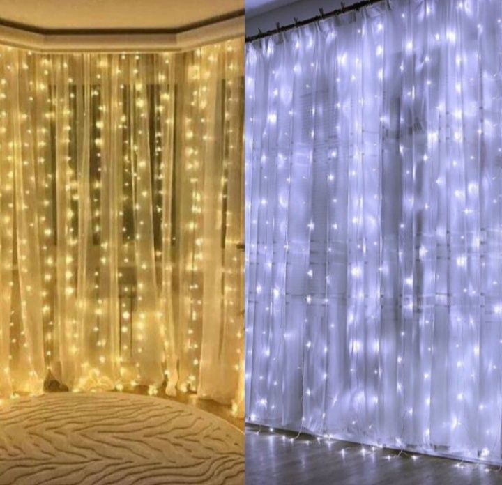 Гирлянда штора на пульте 3*3м занавес 3*2 гірлянда підсвітка нічник