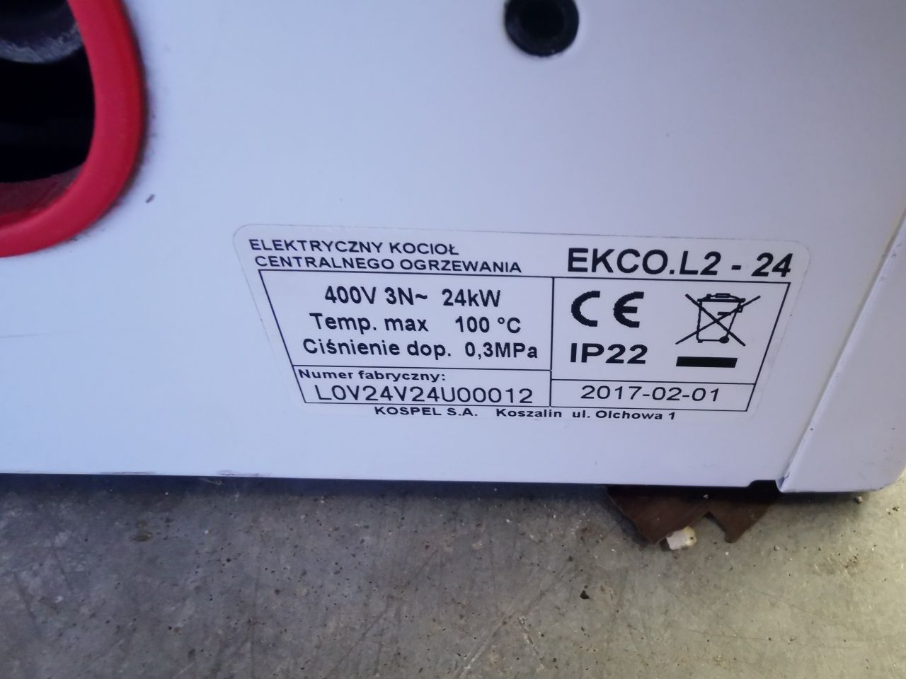 Piec elektryczny kospel  EKCO.L2-24 – 24kw lekarstwo 253v z fotowoltai