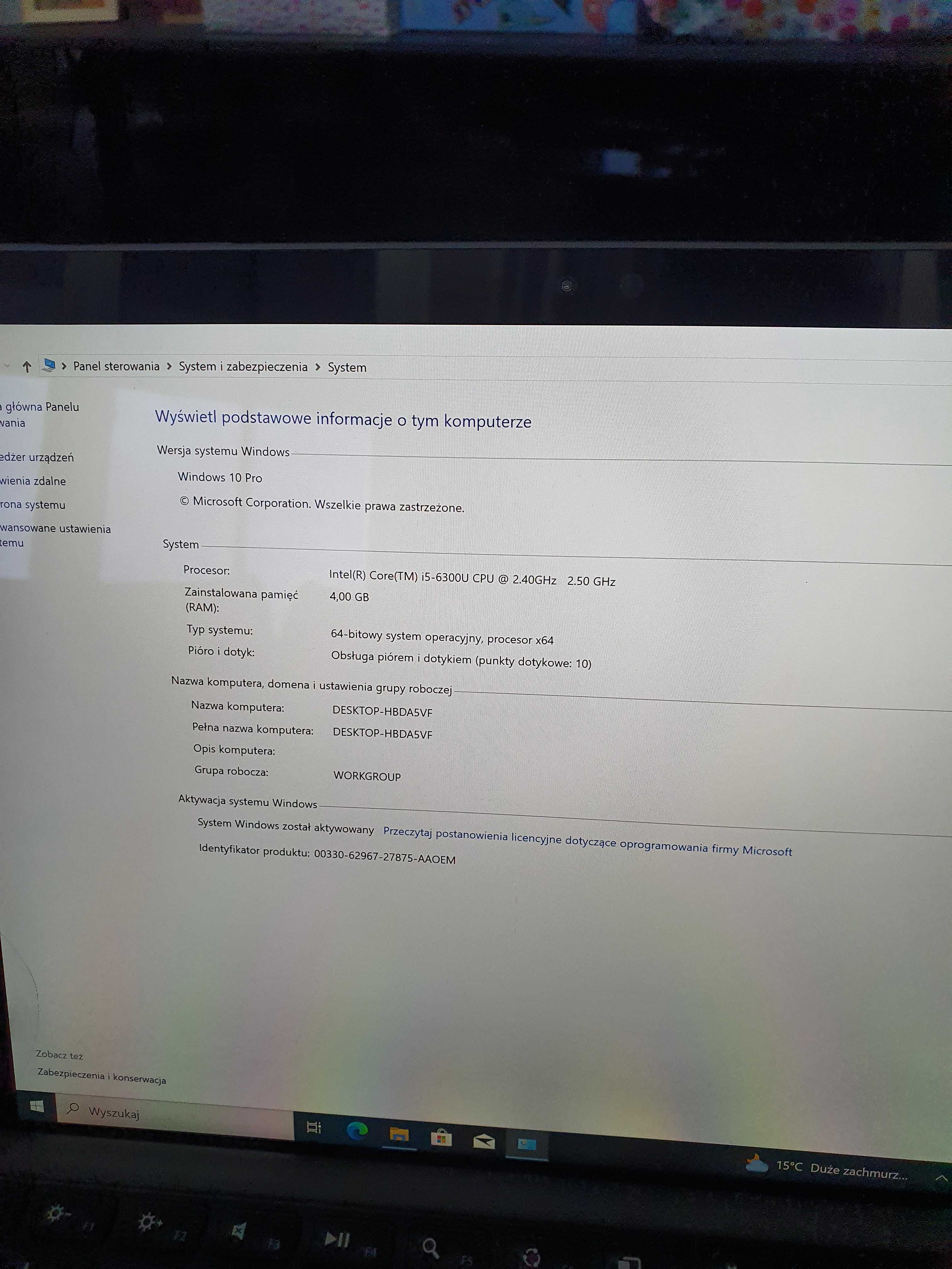 Surface pro4 i6300U