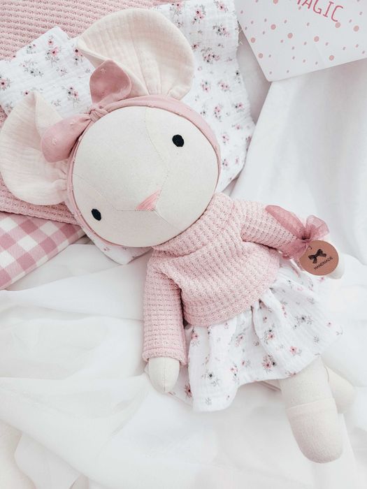 Lalka Tilda Myszka prezent chrzciny urodziny roczek