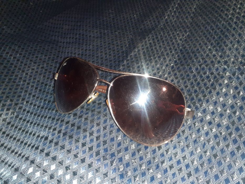 Очки Авиаторы ray ban Винтаж 3318 коричневые солнцезащитные