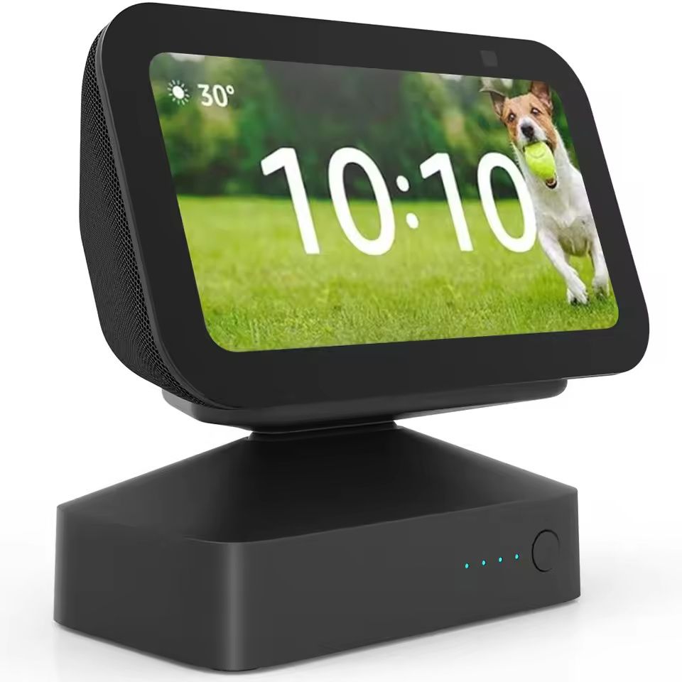 Base de bateria ggmm 10000mah para amazon echo show 5 base portátil de