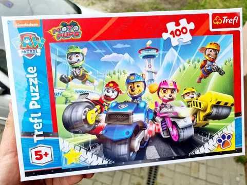 Nowe puzzle Psi Patrol Trefl 100 elementów - zabawki nowe