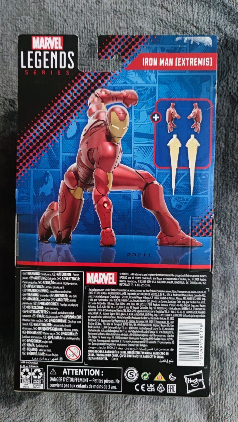 Figurka Marvel Legends - Iron Man (Extremis) (BAF Puff Adder)