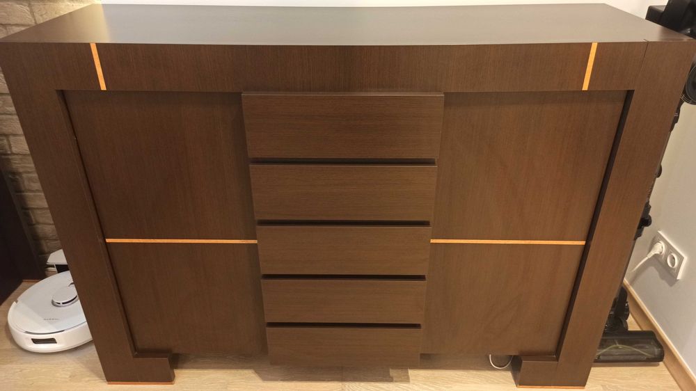 Komoda wysoka Vox Modern wenge - używana w dobrym stanie