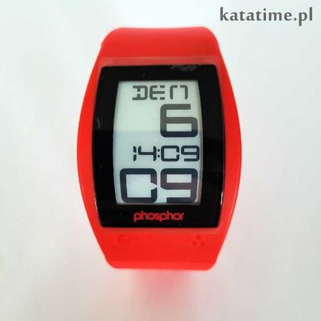 Zegarek Phosphor World Time E-Ink Watch - silikon