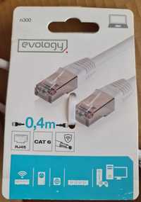 Cabo ethernet Evology n300 categoria 6 blindado com 40cm