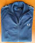 Casaco da Fred Perry com fita nas mangas - Unisexo - Tamanho S - Azul