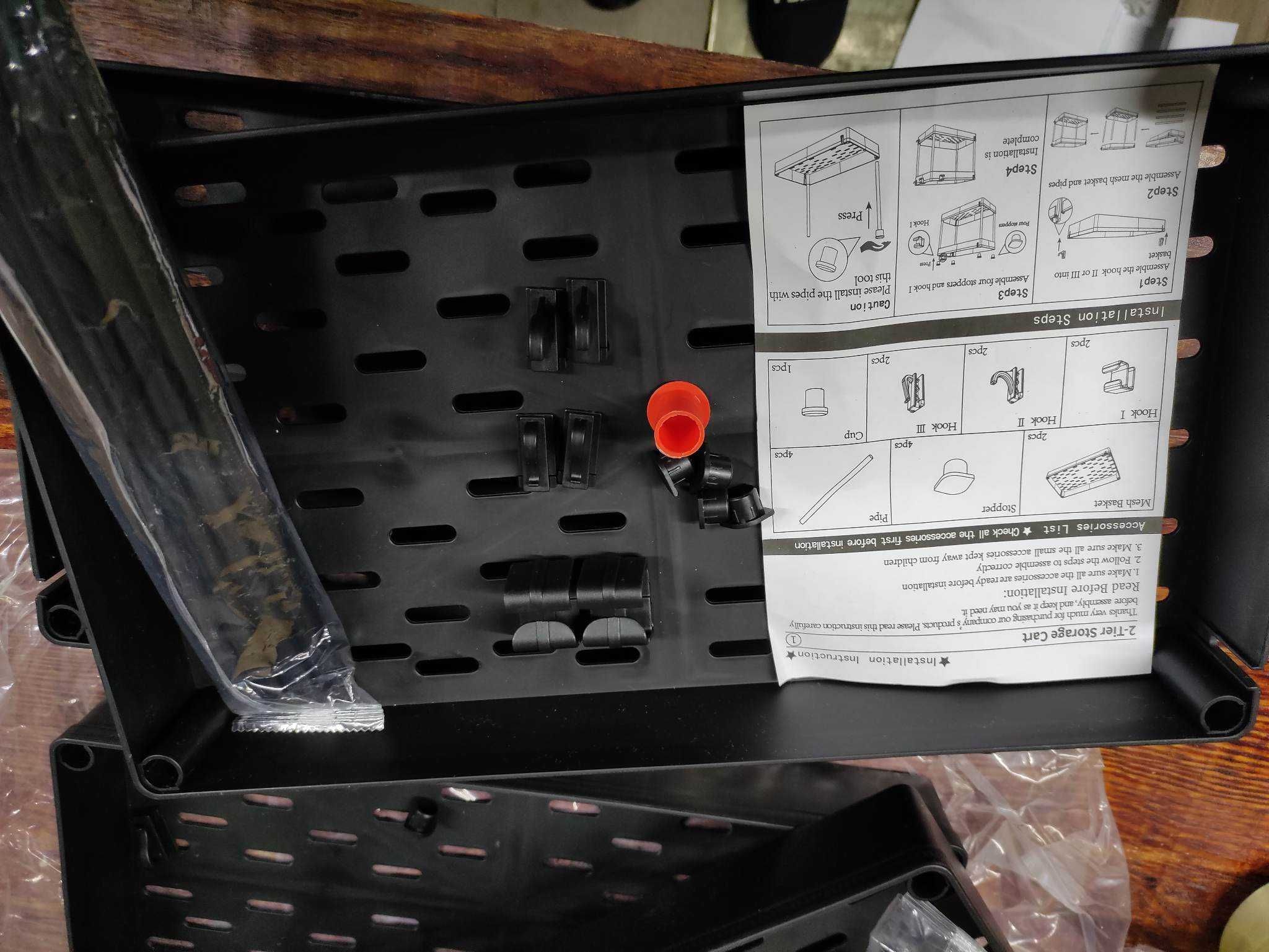 Organizator pod zlewem, 2-poziomowa półka