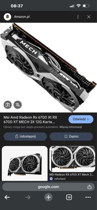 MSI Radeon RX 6700 XT MECH 2X 12GB GDDR6