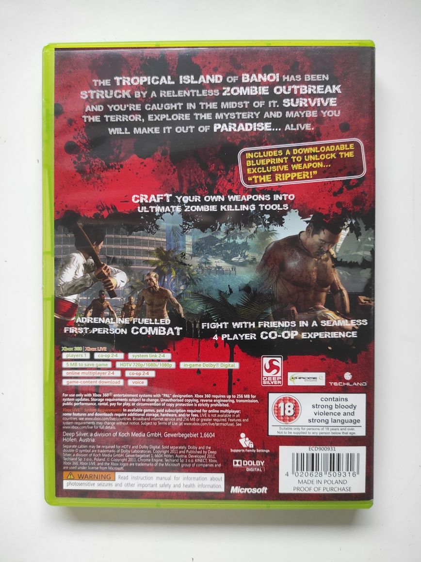 Gra Dead Island Special Edition XBOX 360 X360