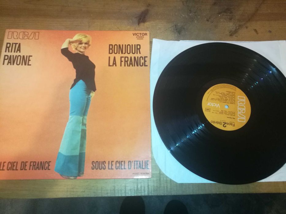 RITA PAVONE - Bonjour La France (Ed Francesa - GAT - 1972) LP