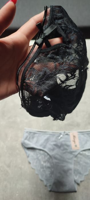 Figi 2 pak nowe z metką XS S koronka