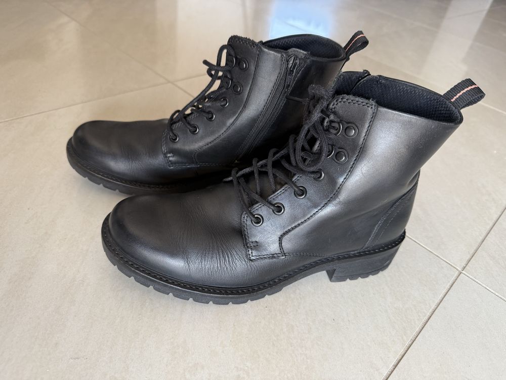 Botki trapery buty skórzane Ecco rozmiar 40