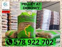 Pellet dębowy liściasty 6mm certyfikat DINplus A1 wysoka jakość!