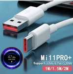 Kabel USB-C Xiaomi Mi TURBO charge 6A 120W (150 cm)
