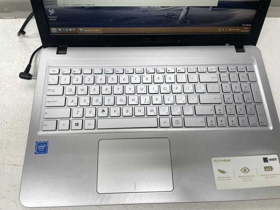 Ноутбук ASUS X543M, Экран 15,6" легкий, тонкий, батарея ок