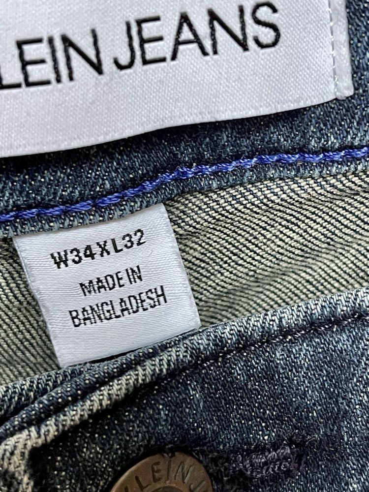 Чоловічі сині джинси 36/32 Calvin Klein