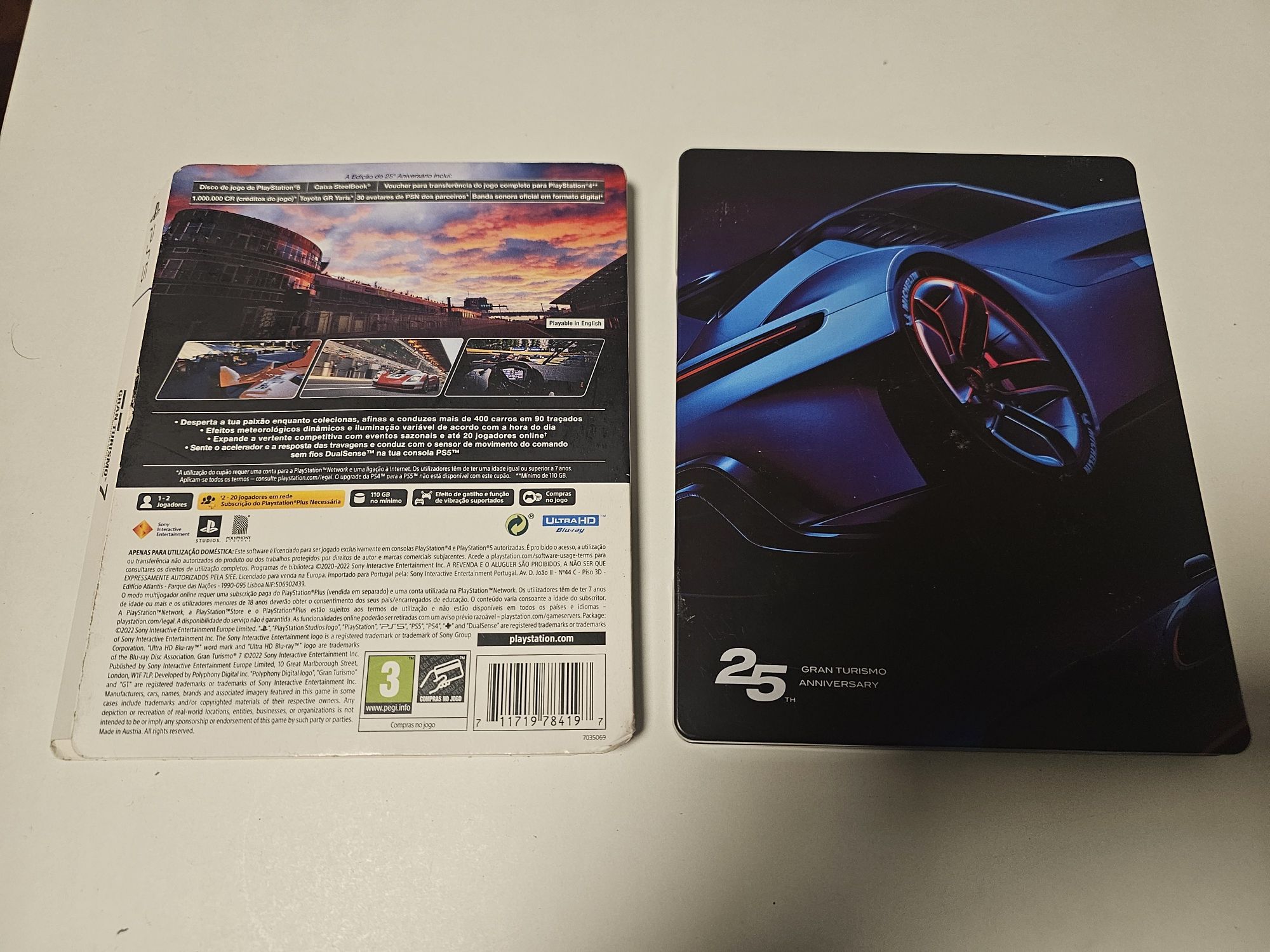 Gran Turismo 7 PS5 Steelbook - Edição 25 Aniversário