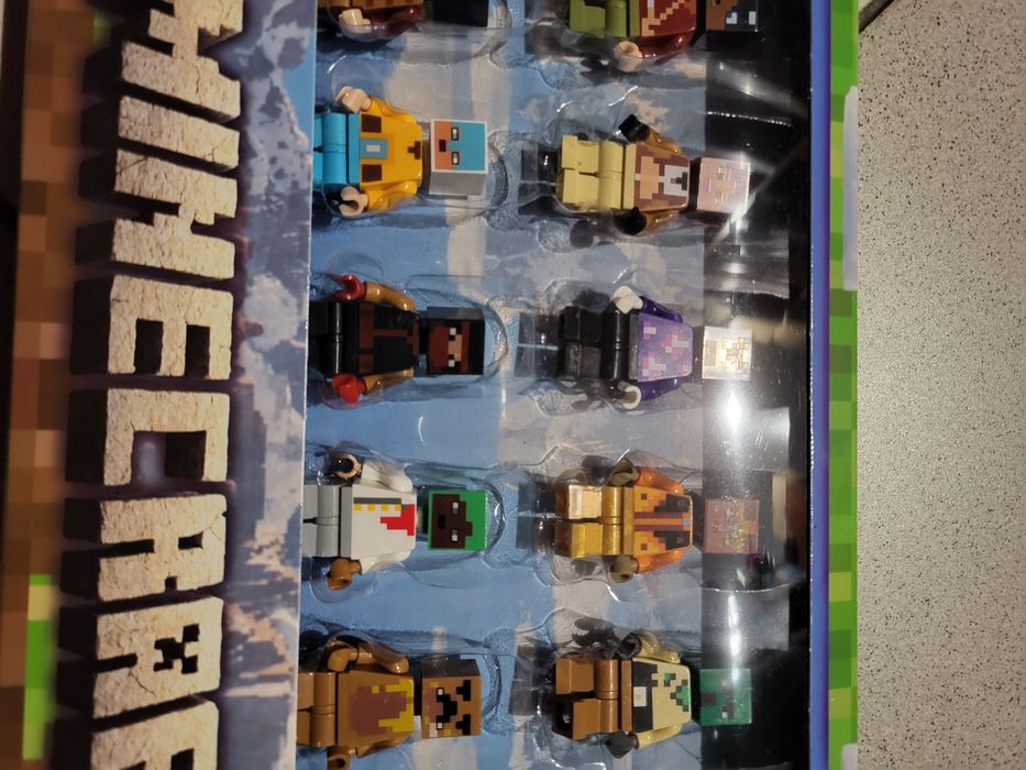 Minecraft duży zestaw figurek z klocków