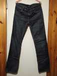 Spodnie jeansy biodrówki granatowe Cross W31 L34