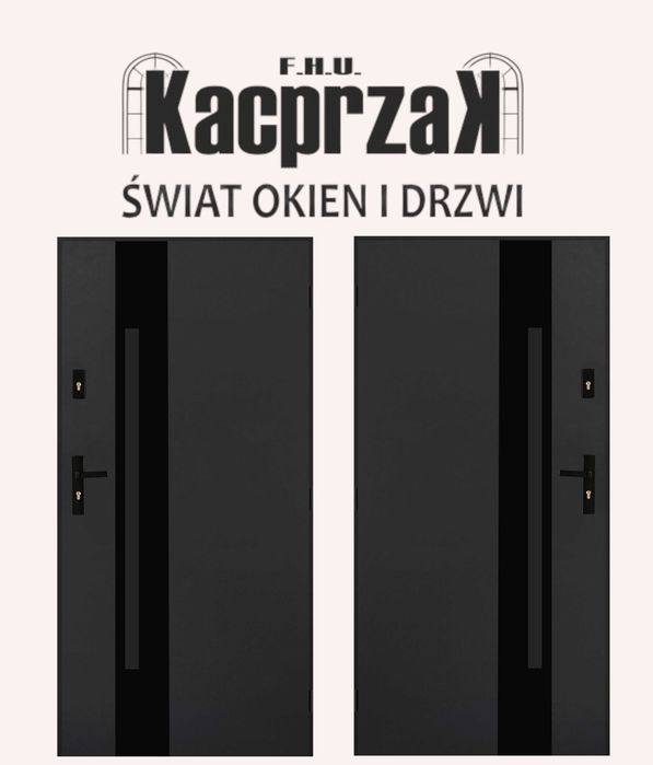 Drzwi KACPRZAK 90x200 Drzwi Zewnętrzne MARS 09 Antracyt Lider OLX