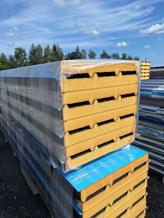 Płyta warstwowa PIR DACHOWA 100 mm I gat 9007 dostępne od ręki!