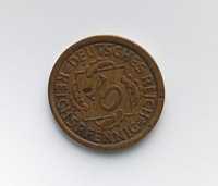 Moneta 10 Reichspfenig Deutsches Reich 1925 r. -  kłosy