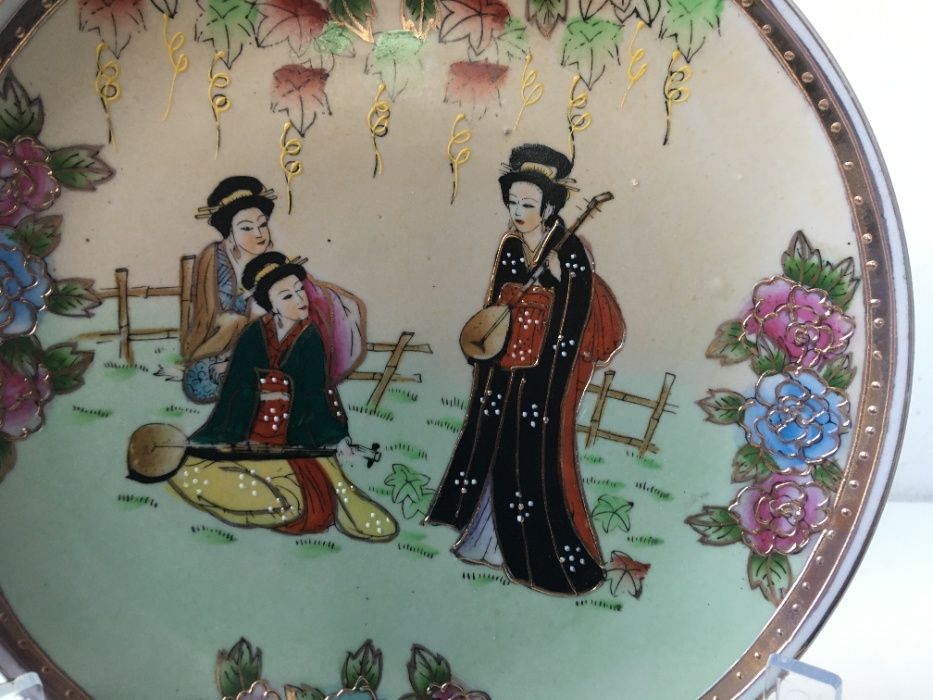 Prato japonês, Meiji cloisonné, Sec. XX