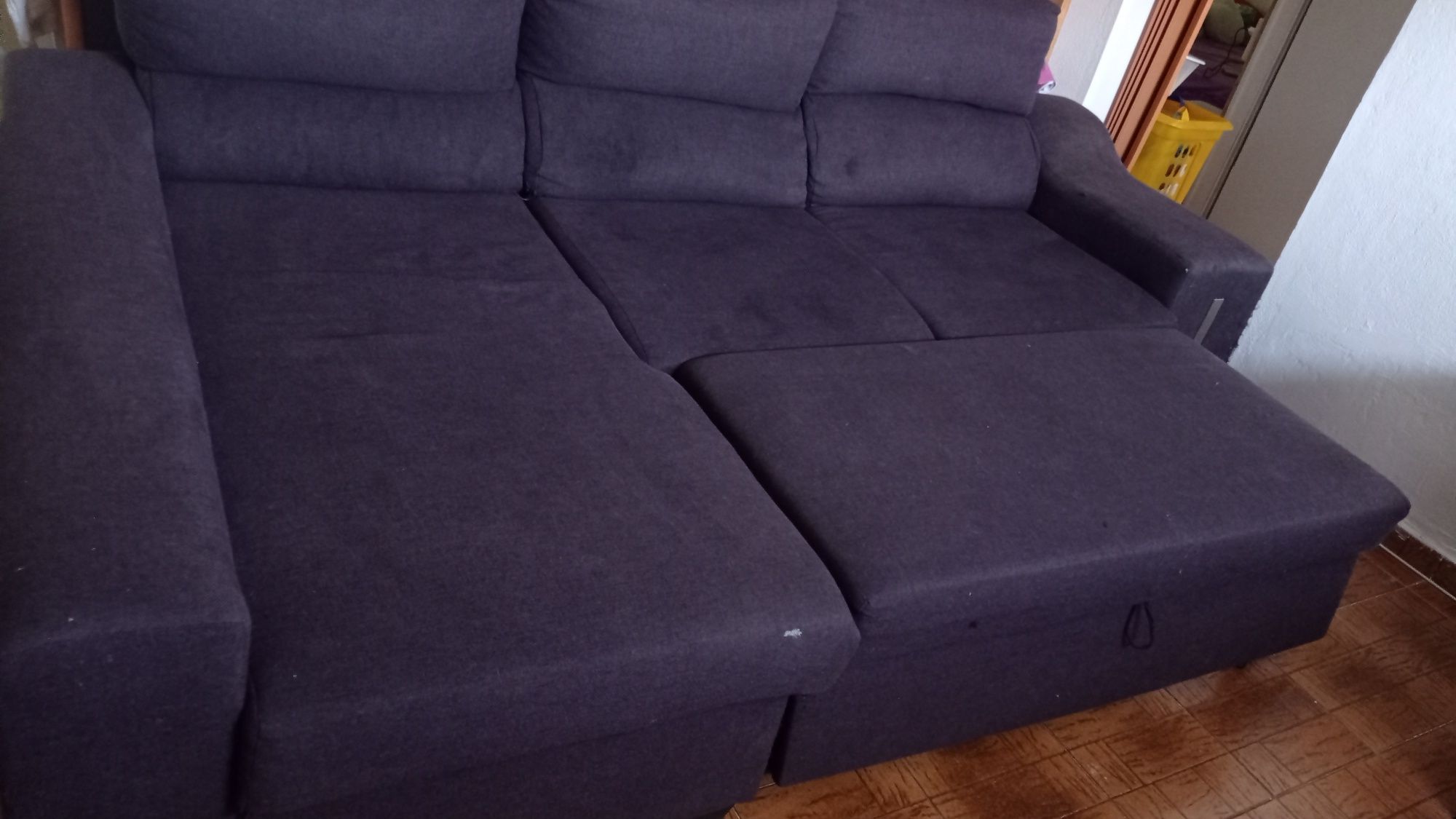 Sofá- cama castanho