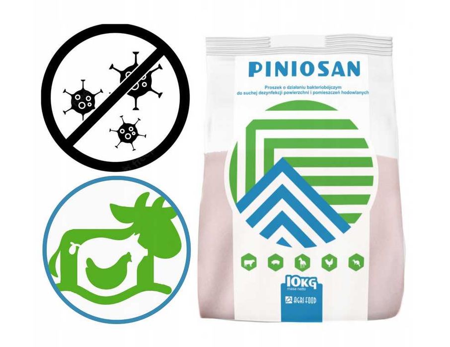 Piniosan proszek bakteriobójczy do suchej dezynfekcji wirusy 10kg