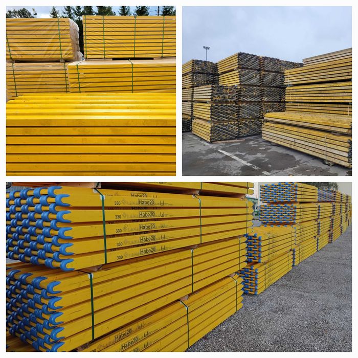 Stemple Budowlane Głowica Krzyżowa Trójnoga Płyta Szalunkowa Dźwigar