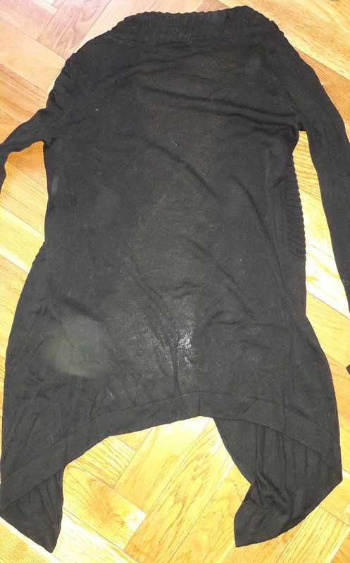 Czarny asymetryczny sweter Dunnes S/M