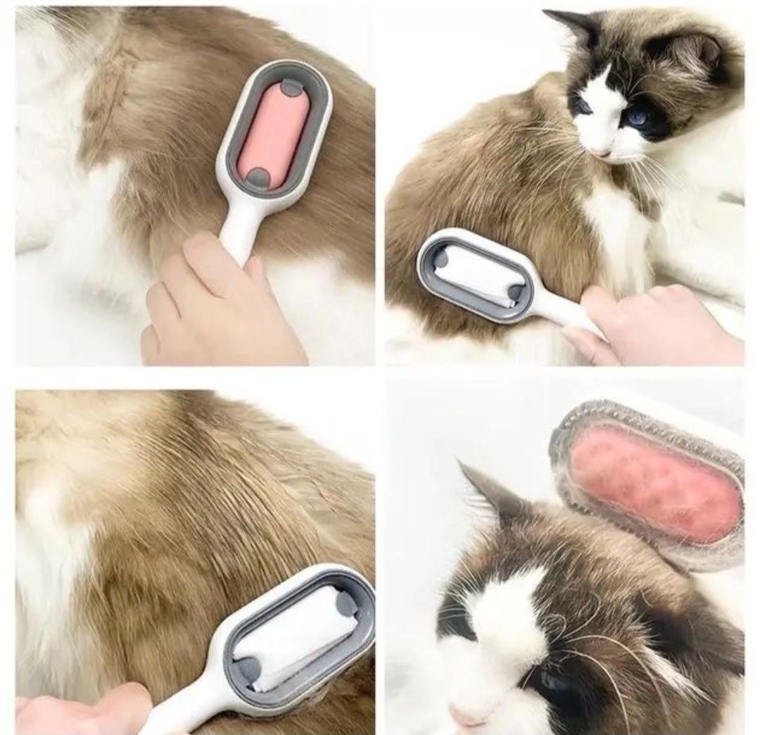 Щітка для вичісування собак та котів Pet Gravity 4B1 Pet Grooming Comb