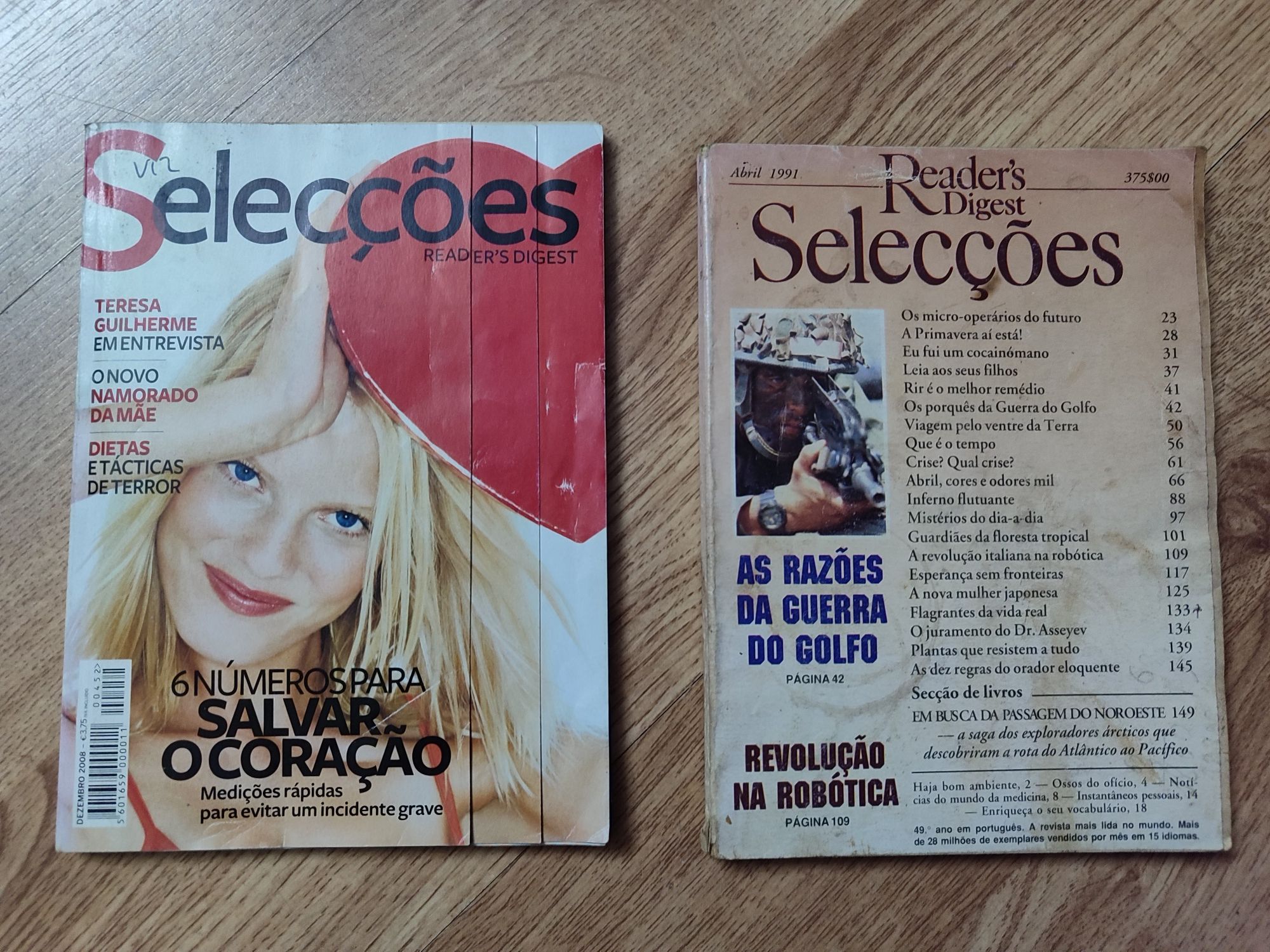 Revistas Readers Digest Seleções 1991 e 2008