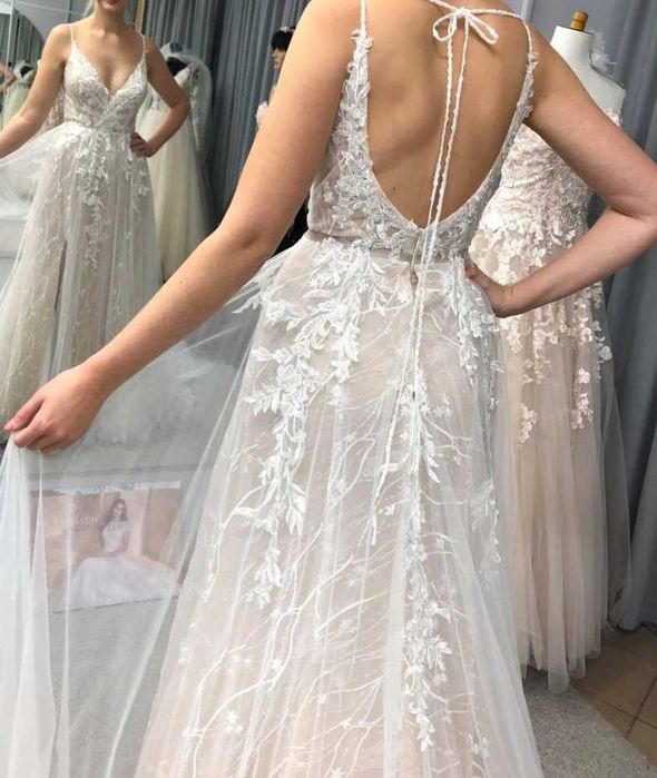 Suknia ślubna Pronovias Hyperion 36/38, stan idealny