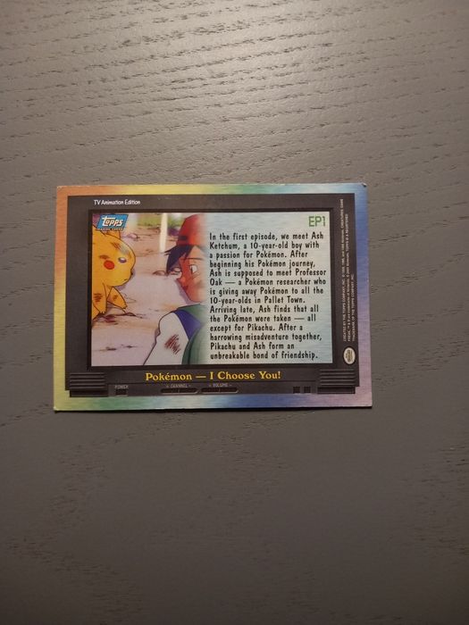 Carta Rara Pokemon Topps 1999/2000 Tv series ep1 
Esta carta é SUPER