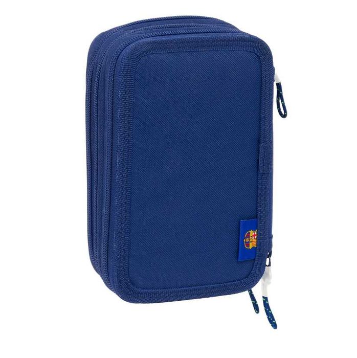 FC Barcelona Piórnik Szkolny 3-rzędowy Z Wyposażeniem 37 Elementów