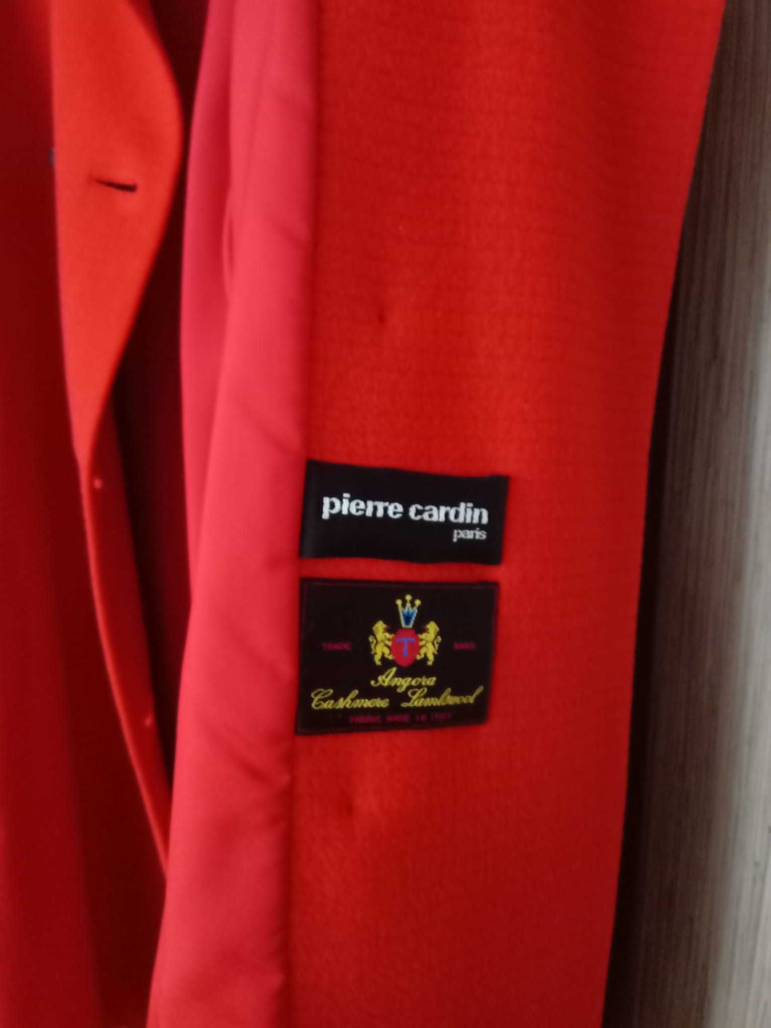 Płaszcz czerwony Pierre Cardin