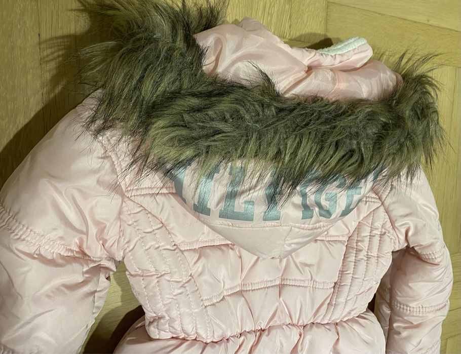 Różowa kurtka płaszcz zimowy Tommy Hilfiger XS 5/6 rozm. 110 / 116