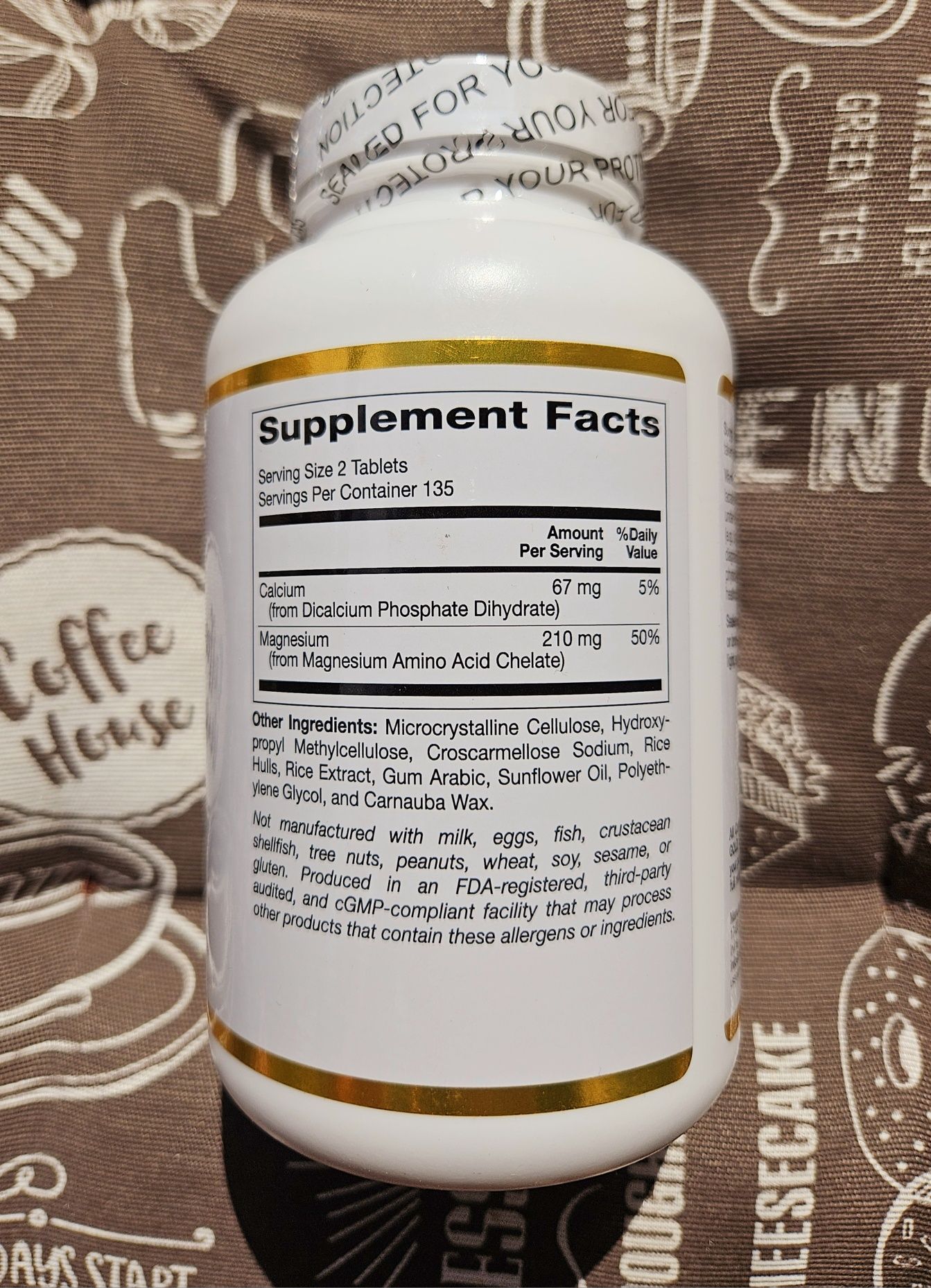 California Gold магній хелат хелатний магний Magnesium chelated 90 270